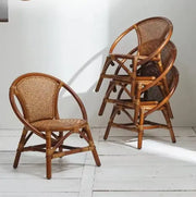 Bohémischer Minimalistischer Rattan Sessel - Rattan Deko