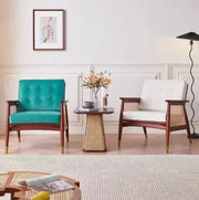Japanischer Rattan Sessel im minimalistischen Stil - Rattan Deko