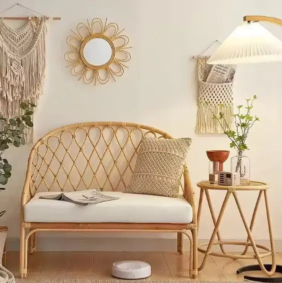 Bohème Rattan Sessel für gemütliches Wohnen - Rattan Deko