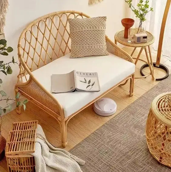 Bohème Rattan Sessel für gemütliches Wohnen - Rattan Deko