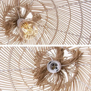 Hängelampe aus Rattan und Seil für stilvolle Beleuchtung - Rattan Deko
