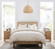 Geflochtene Rattan-Hängeleuchte Rattan Deko