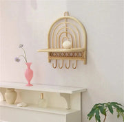 Regenbogen Rattan Wandhaken | LÉANDRE - Rattan Deko
