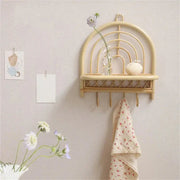 Regenbogen Rattan Wandhaken | LÉANDRE - Rattan Deko