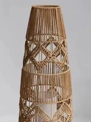 Stylische Rattanstandleuchte für gemütliche Räume Rattan Deko