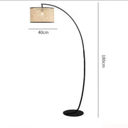 Cannage Stehlampe im modernen Design - Rattan Deko