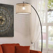 Cannage Stehlampe im modernen Design - Rattan Deko