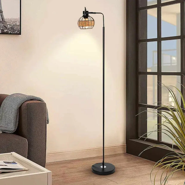 Rotin Inox Lampadaire für modernes Wohndesign - Rattan Deko