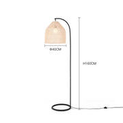 Ethnischer Design-Lampadaire für stilvolle Beleuchtung - Rattan Deko
