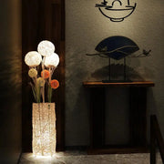 Lampadaire Fleur aus Rattan für stilvolle Beleuchtung - Rattan Deko