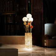 Lampadaire Fleur aus Rattan für stilvolle Beleuchtung - Rattan Deko