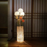 Lampadaire Fleur aus Rattan für stilvolle Beleuchtung - Rattan Deko