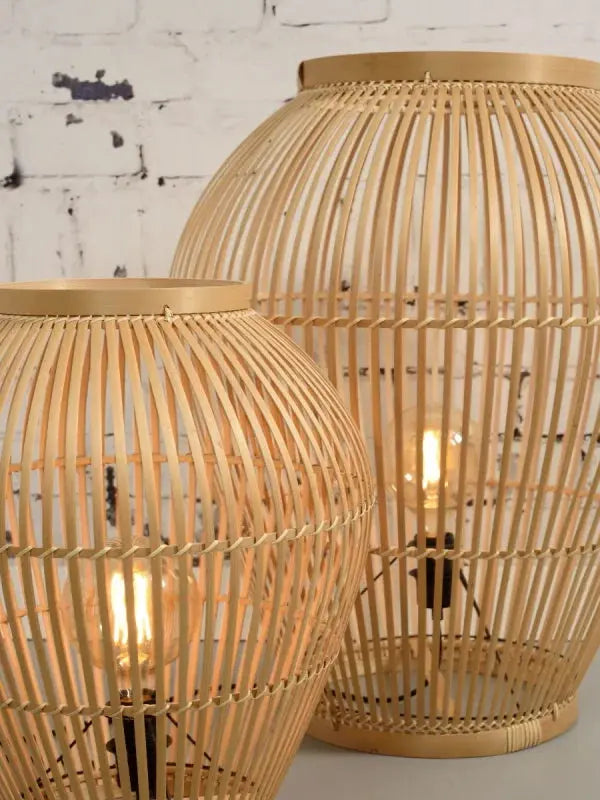 Lampadaire aus Rattan und Bambus für stilvolle Beleuchtung Rattan Deko