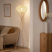 Lampadaire aus Rattan im modernen Design Rattan Deko