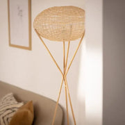 Lampadaire aus Rattan im modernen Design Rattan Deko