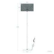 Rattan Lampadaire mit Fuß für stilvolle Raumbeleuchtung Rattan Deko