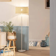 Rattan Lampadaire mit Fuß für stilvolle Raumbeleuchtung Rattan Deko