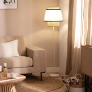 Lampadaire Salon mit Cannage Design für stilvolle Beleuchtung Rattan Deko