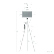 Lampadaire Trépied Cannage für stilvolle Beleuchtung Rattan Deko