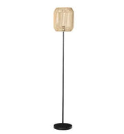 Rattan Stehlampe für stilvolles Wohnen im Wohnzimmer - Rattan Deko