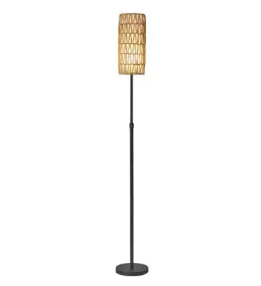 Vintage Lampadaire aus Rattan für stilvolle Beleuchtung Rattan Deko