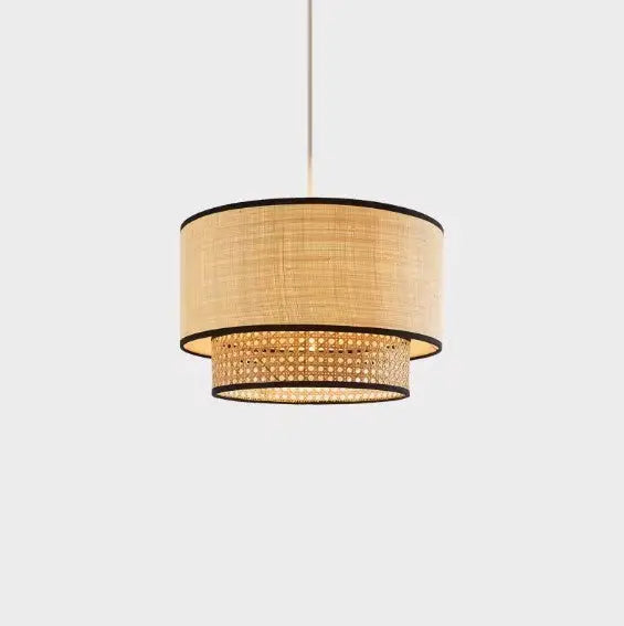 Elegante Rattan-Hängelampe - Rattan Deko