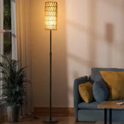 Vintage Lampadaire aus Rattan für stilvolle Beleuchtung Rattan Deko