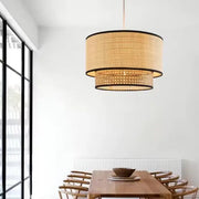 Elegante Rattan-Hängelampe - Rattan Deko