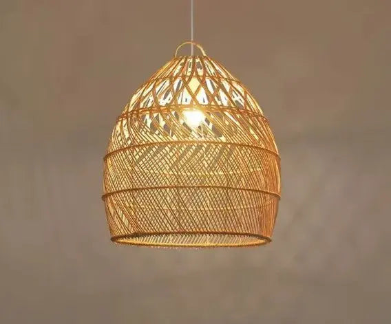 Chic Rattan Pendelleuchte für stilvolle Räume Rattan Deko