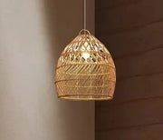 Chic Rattan Pendelleuchte für stilvolle Räume Rattan Deko