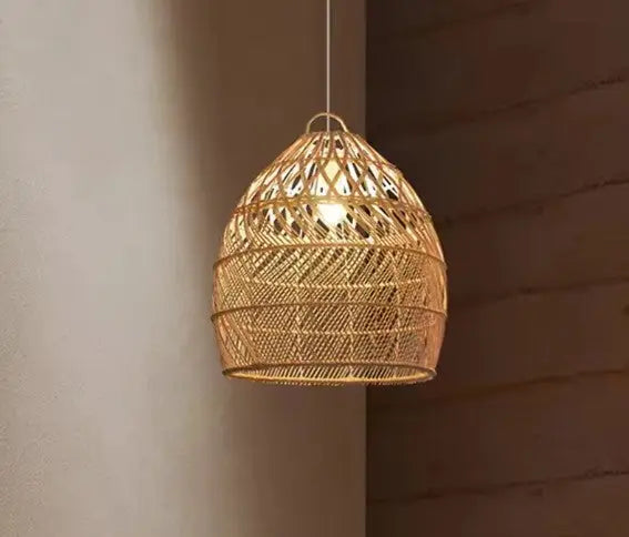 Chic Rattan Pendelleuchte für stilvolle Räume Rattan Deko