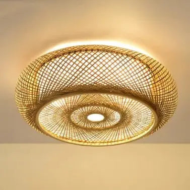Vintage Rattan Lampe für ein gemütliches Ambiente Rattan Deko