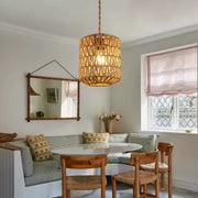 Klassische Rattan-Lampe für stilvolle Beleuchtung Rattan Deko