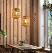 Klassische Rattan-Lampe für stilvolle Beleuchtung Rattan Deko
