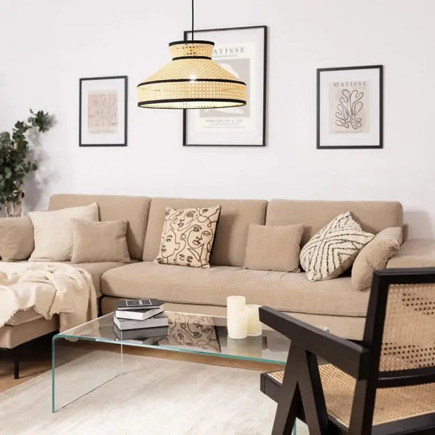 Lustre Suspension aus Rattan für ein harmonisches Ambiente Rattan Deko