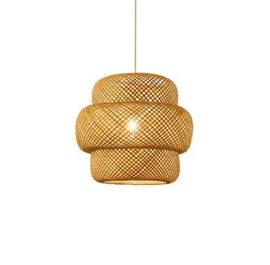 Ästhetische Rattan-Hängeleuchte Rattan Deko