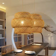 Ästhetische Rattan-Hängeleuchte Rattan Deko