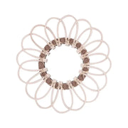 Runder Wandspiegel aus Rattan in Rosa - Rattan Deko