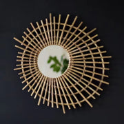Spiegel Spirale für kreative Wandgestaltung - Rattan Deko
