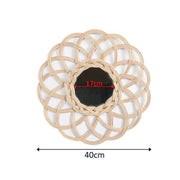 Rotin Spiegel Rosace für zeitlose Eleganz Rattan Deko