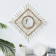 Rotin Sonnen-Spiegel im Vintage-Stil - Rattan Deko