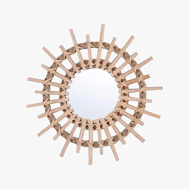 Moderner Rattan Spiegel für stilvolle Wohnräume Rattan Deko