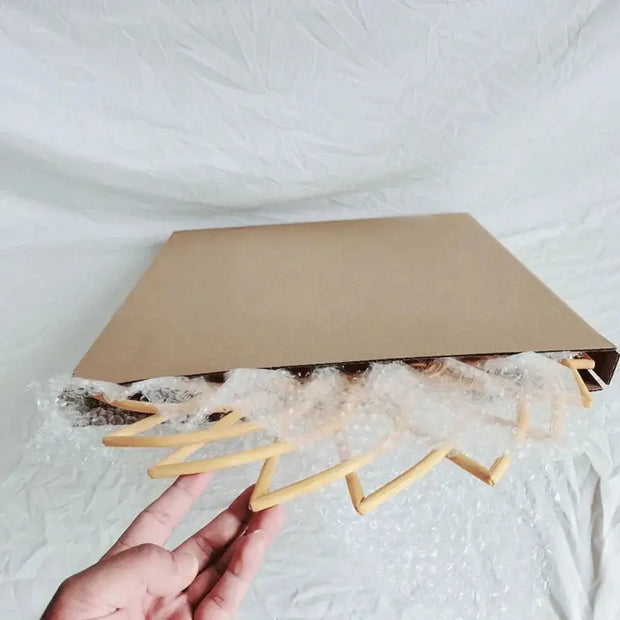 Rotin Sonnen-Spiegel mit spitzem Design Rattan Deko