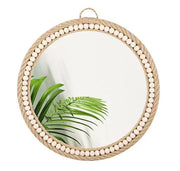 Boho Rattan Spiegel für natürliche Wohnakzente Rattan Deko