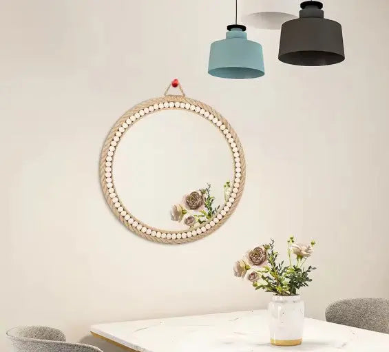 Boho Rattan Spiegel für natürliche Wohnakzente Rattan Deko
