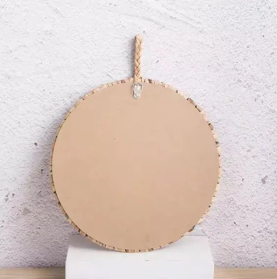 Retro Rattan Spiegel für stilvolle Wohnräume Rattan Deko