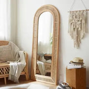Vintage Rattanspiegel für stilvolle Wohnräume - Rattan Deko