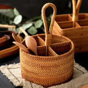 Rattan Küchenutensilienkorb - Rattan Deko