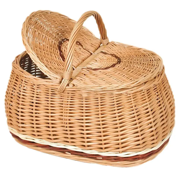 Weidenpicknickkorb Rattan Deko