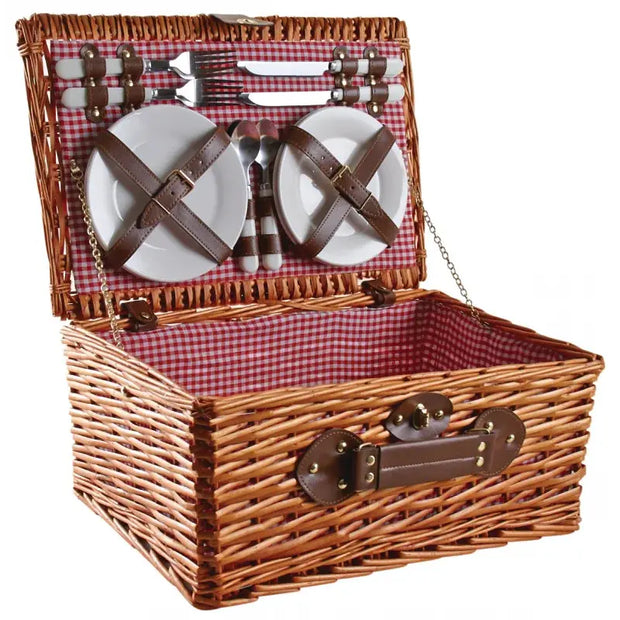 Picknickkorb aus Rattan Rattan Deko